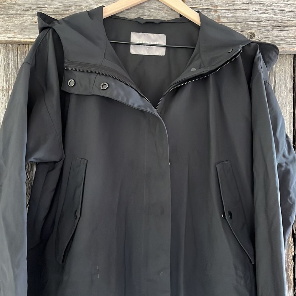 Everlane Black Trench Coat - Picture 8 of 13